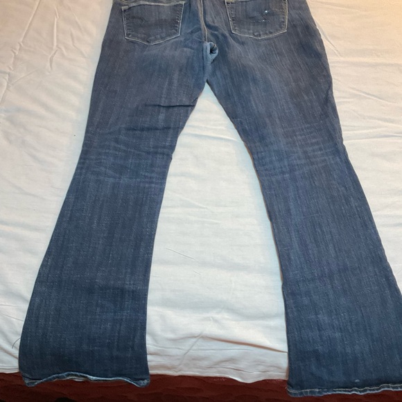 American Eagle Outfitters Dark Blue Skinny Kick Jeans - Picture 4 of 8